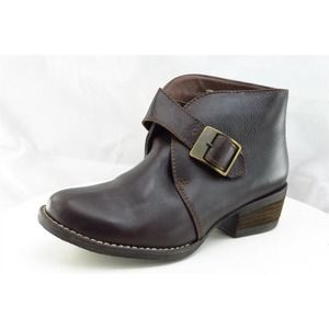 Mas Boot Sz 7.5 M Short Boots Brown Leather Women‎